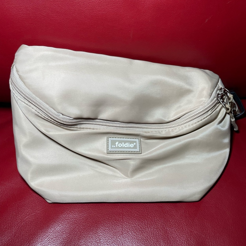 Foldie Cream Crossbody Bag